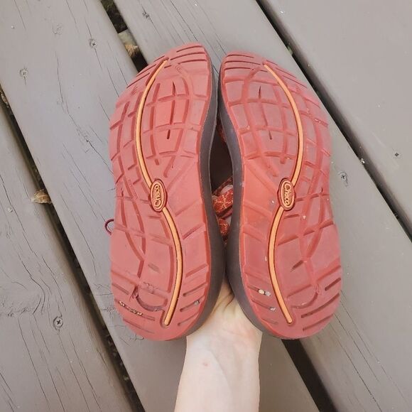 Chaco Z/Cloud X2 Remix - Graph Peach Classic Strappy Sandals Woman's 9 - Picture 6 of 9
